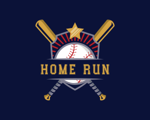 Baseball League Sport logo design