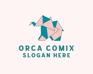 Paper Elephant Origami  Logo