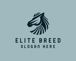 Horse Stallion Thoroughbred  logo design