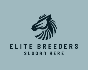 Horse Stallion Thoroughbred  logo design