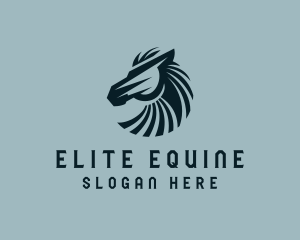 Thoroughbred - Horse Stallion Thoroughbred logo design