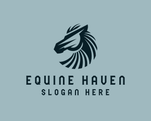 Horse Stallion Thoroughbred  logo design