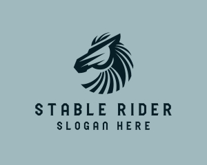 Horse Stallion Thoroughbred  logo design