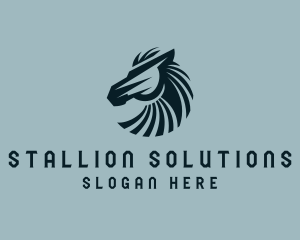 Stallion - Horse Stallion Thoroughbred logo design