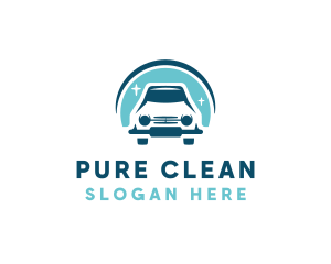 Car Wash Cleaning Sparkle logo design