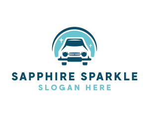 Car Wash Cleaning Sparkle logo design