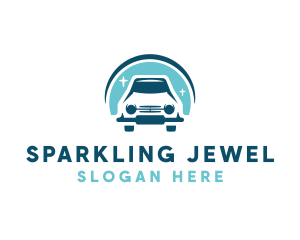 Car Wash Cleaning Sparkle logo design