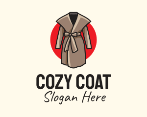 Coat - Brown Kimono Fashion logo design