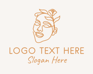 Orange - Flower Face Cosmetics logo design