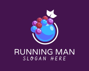Vegetarian - Bubblegum Grape Jam logo design
