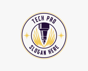 Technician - Laser Machinery Technician logo design