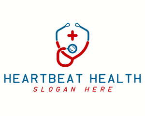 Cardiovascular - Stethoscope Cross Healthcare logo design