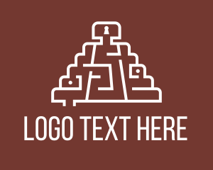 Aztec Temple Maze Logo