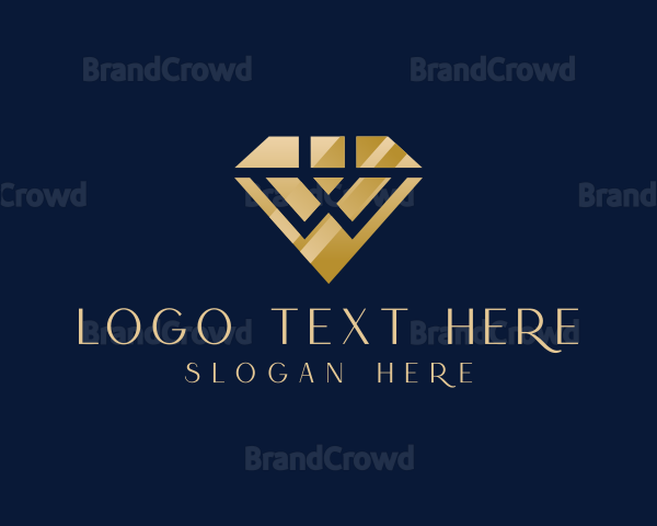 Diamond Boutique Letter W Logo