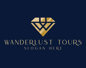 Diamond Boutique Letter W logo design