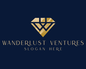 Diamond Boutique Letter W logo design