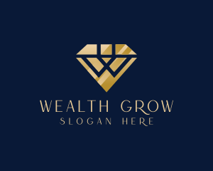 Diamond Boutique Letter W logo design