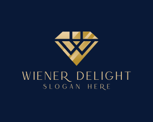 Diamond Boutique Letter W logo design