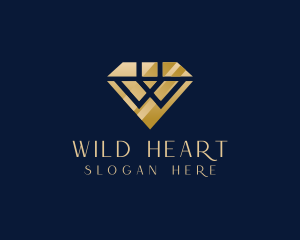 Diamond Boutique Letter W logo design