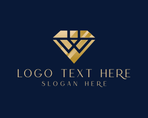 Gem - Diamond Boutique Letter W logo design