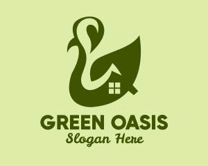 Green Leaf House  logo design