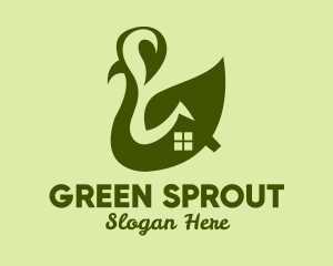 Green Leaf House  logo design