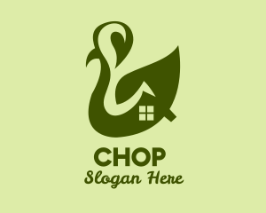 Village - Green Leaf House logo design