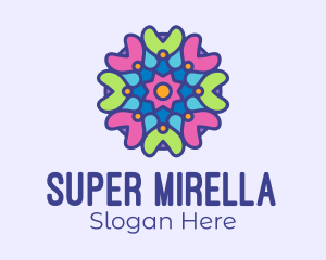 Flower Kaleidoscope Decoration  Logo