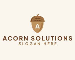 Acorn Oak Nut   logo design