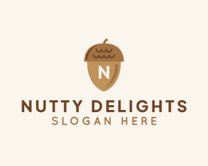 Nut - Acorn Oak Nut logo design