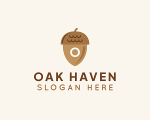 Oak - Acorn Oak Nut logo design