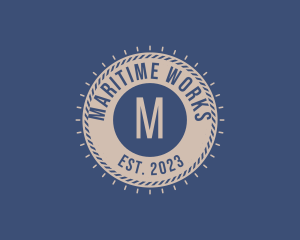 Maritime Rope Circle logo design