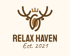Elk - Royal Deer Cafe logo design