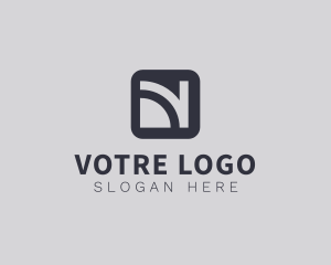 App - Futuristic Modern Network logo design
