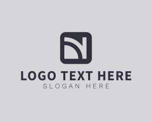 Application - Futuristic Modern Network logo design