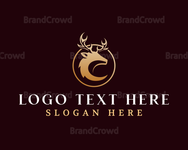 Luxury Deer Antler Logo