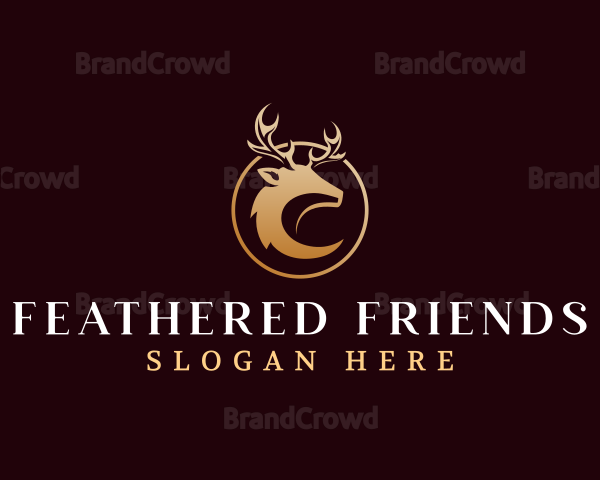 Luxury Deer Antler Logo