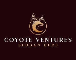 Luxury Deer Antler logo design