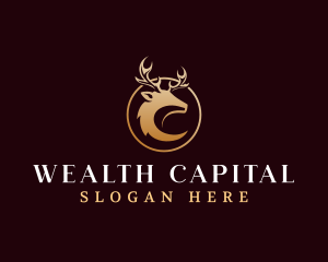 Luxury Deer Antler logo design