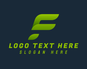 Telecom - Modern Express Shipping Letter F logo design