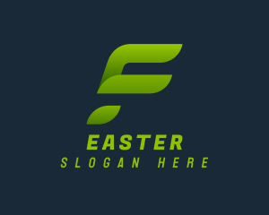 Eco Friendly - Modern Express Shipping Letter F logo design