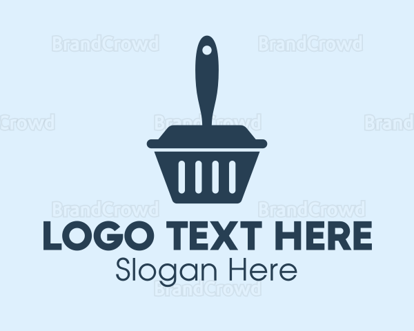 Blue Cleaning Dustpan Logo