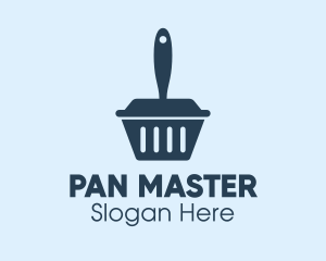 Pan - Blue Cleaning Dustpan logo design