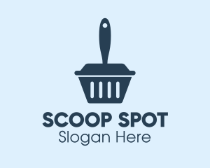 Scoop - Blue Cleaning Dustpan logo design