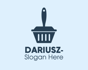 Housekeeper - Blue Cleaning Dustpan logo design