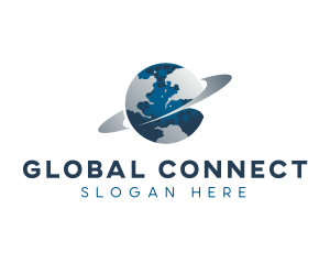 Globe - Pixel Globe Tech logo design