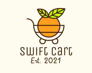 Fruit Grocery Cart  logo design