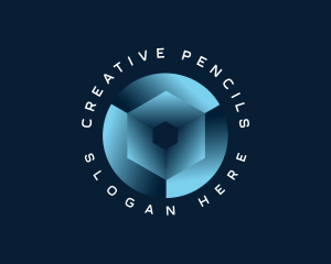 Geometric Cube Technology logo design