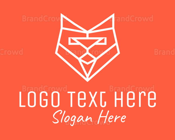 Fox Geometric Monoline Logo
