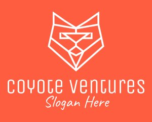 Fox Geometric Monoline logo design